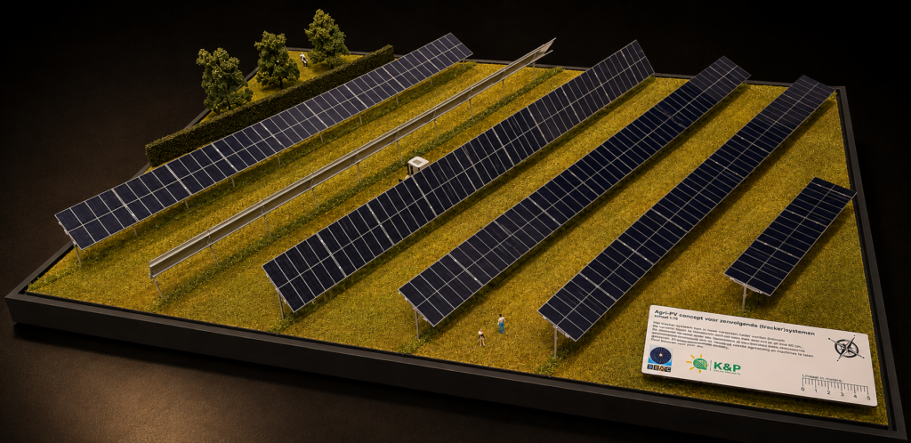 Maquette zonnepark – Agri-PV